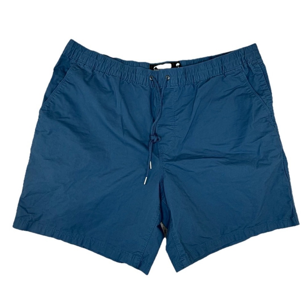 Mountain Khakis Poplin Deck Shorts Men's Sz L Blue Classic Fit Stretch Large - Picture 1 of 8